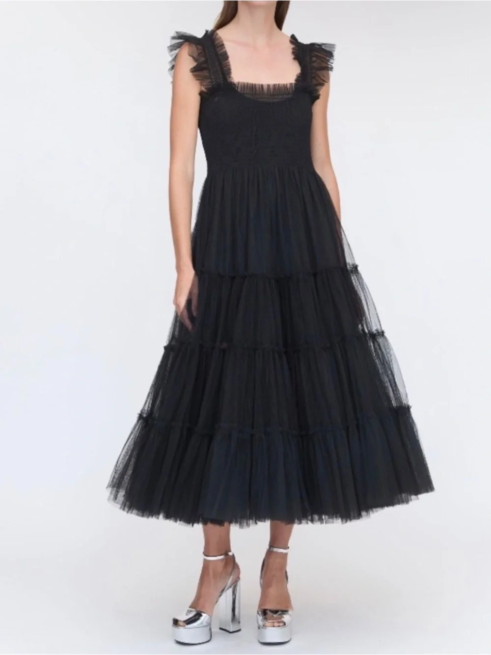 Hill House Collector's Edition The Tulle Ellie Nap Dress in black XS - Picture 2 of 11